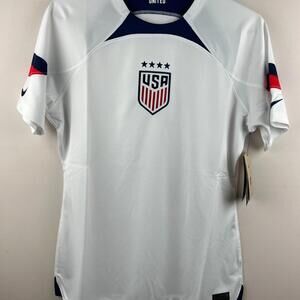Nike USWNT USA Women’s Soccer Jersey 2022/23 Home White L DN0778-102 NWT